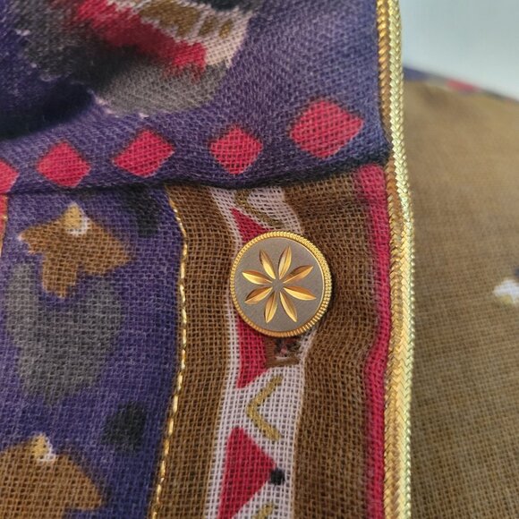 Vintage Joseph Piselli Bal De Grace 2 Piece Set 8 Paisley Print Wool Culottes - Picture 13 of 16